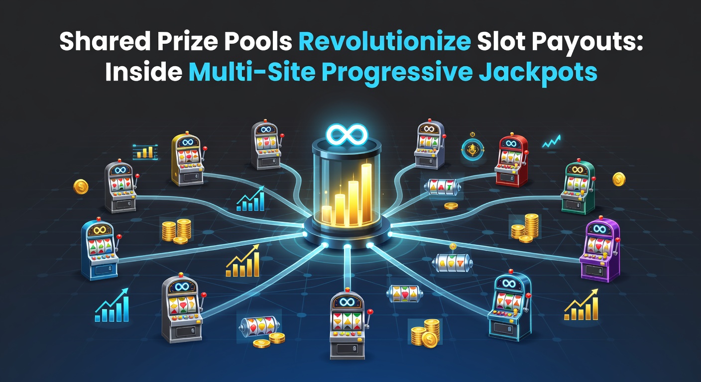 Vibrant digital display of a massive progressive jackpot counter ticking up across networked slot machines in multiple casinos