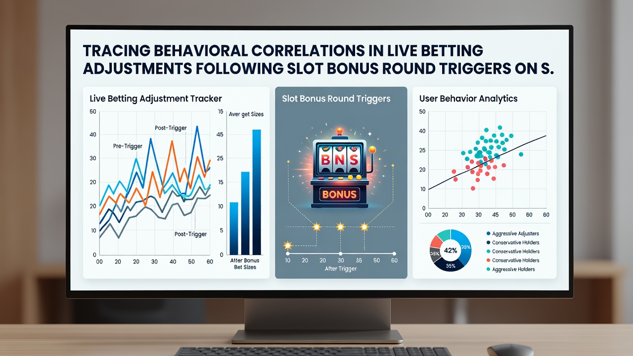Data visualization of player behavior patterns linking slot bonus triggers with live betting adjustments across shared platforms
